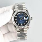 Clean Factory Rolex Datejust 3255 Blue Face Watch 36mm